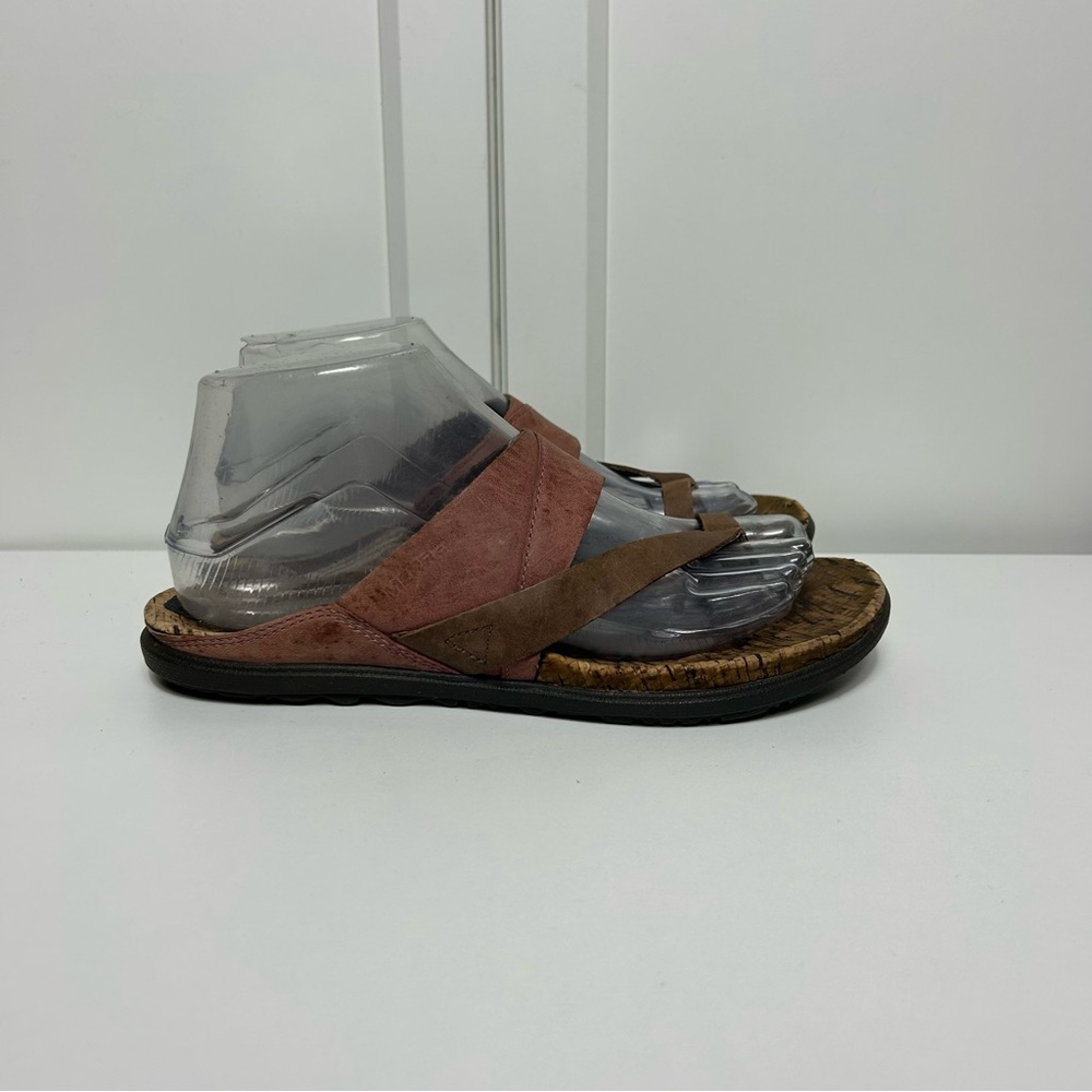 Merrell around town freesia brown leather sandals